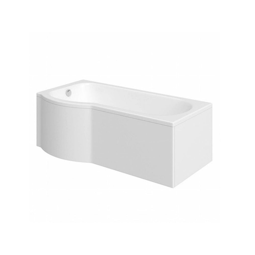 Vitellio Rennes P-Shaped Showerbath 1675mm Left Hand