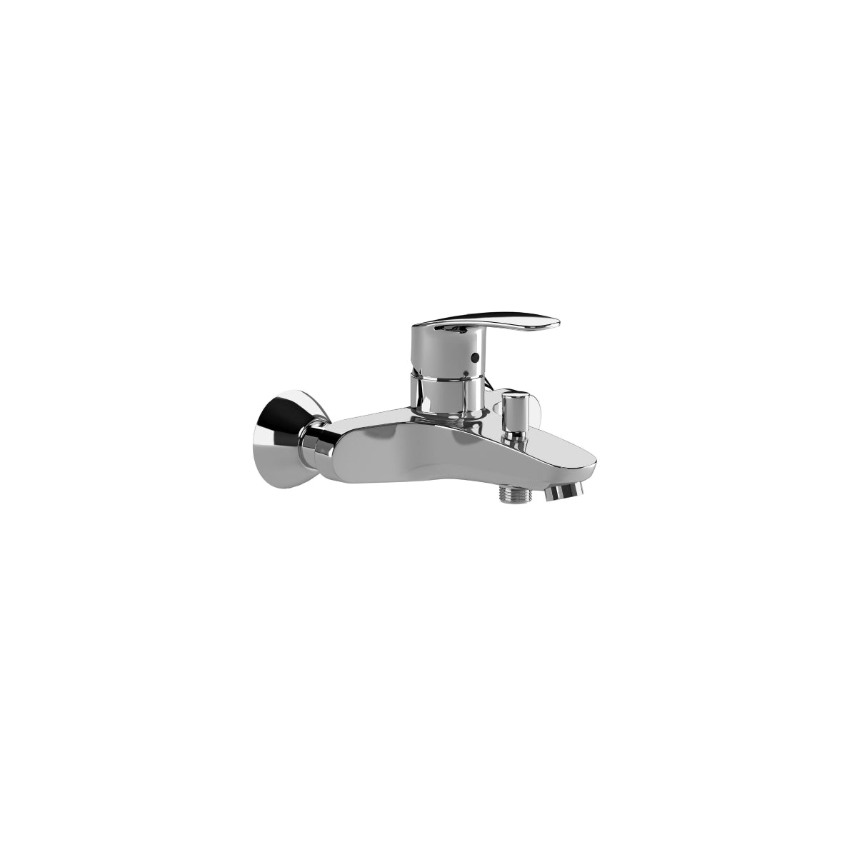 Roca Monodin-N Wall Mounted Bath Shower Mixer Tao Chrome
