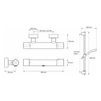Mira Relate EV Single Outlet Thermostatic Bar Shower Mixer Chrome 2.1878.001