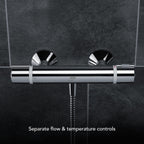 Mira Relate EV Single Outlet Thermostatic Bar Shower Mixer Chrome 2.1878.001