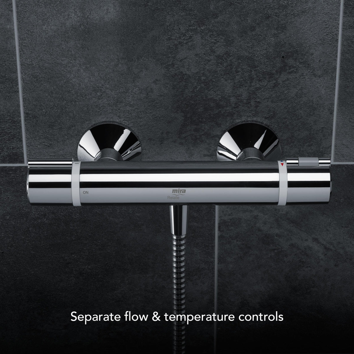 Mira Relate EV Single Outlet Thermostatic Bar Shower Mixer Chrome 2.1878.001