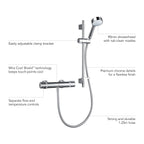 Mira Relate EV Single Outlet Thermostatic Bar Shower Mixer Chrome 2.1878.001