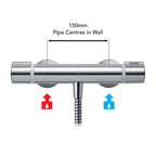 Mira Relate EV Single Outlet Thermostatic Bar Shower Mixer Chrome 2.1878.001