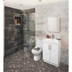 Johnson Tiles Aspen Porcelain Matt Mosaic Tile Carbon Grey 300mm X 300mm