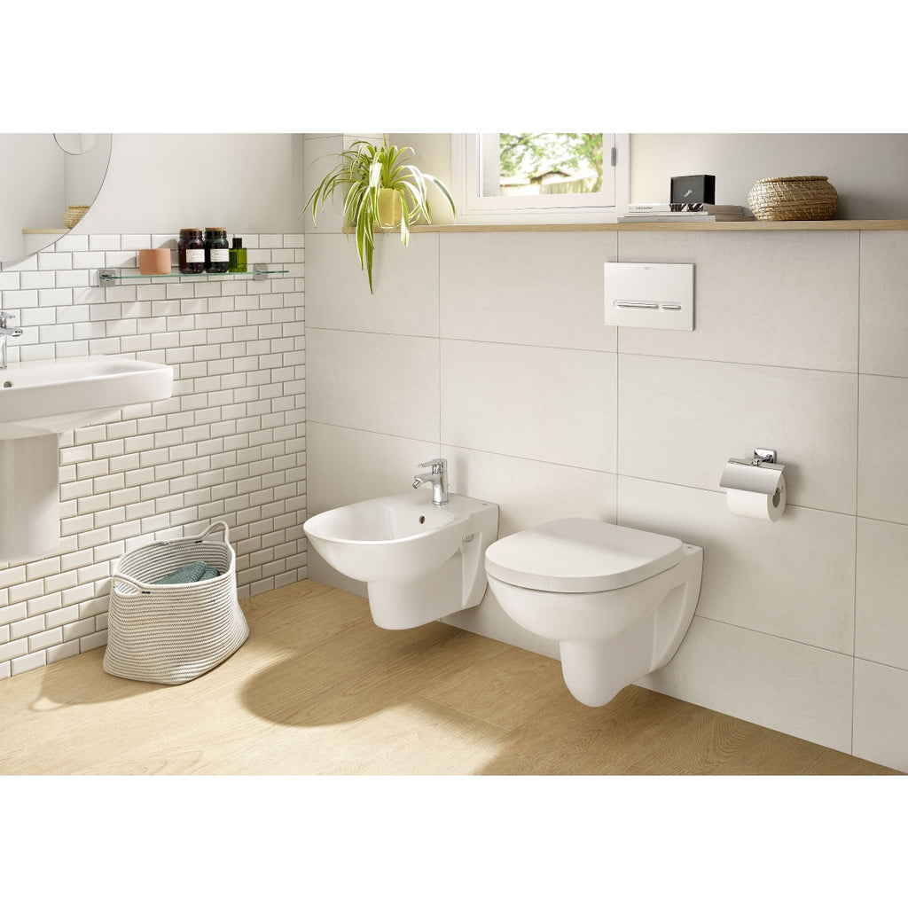 Roca Debba Round Rimless Wall-Hung Pan