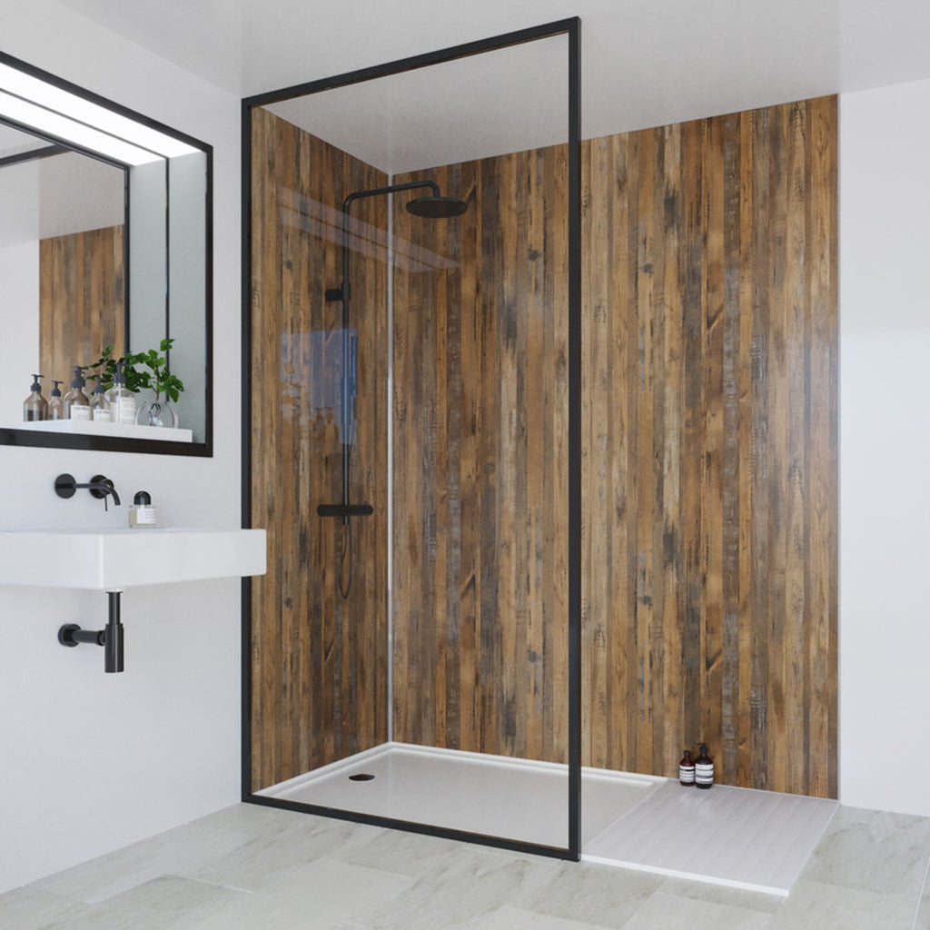 Multipanel Linda Barker Bathroom Wall Panel Hydrolock Salvaged Plank Elm 2.4 M x 900mm ml9480SHR9HLTG17.