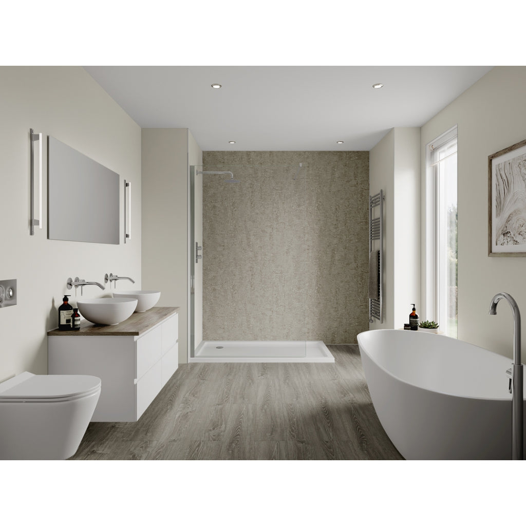 Multipanel Linda Barker Collection Bathroom Wall Panel Unlipped 2400 x 900mm Stone Elements ML8831SHR9.