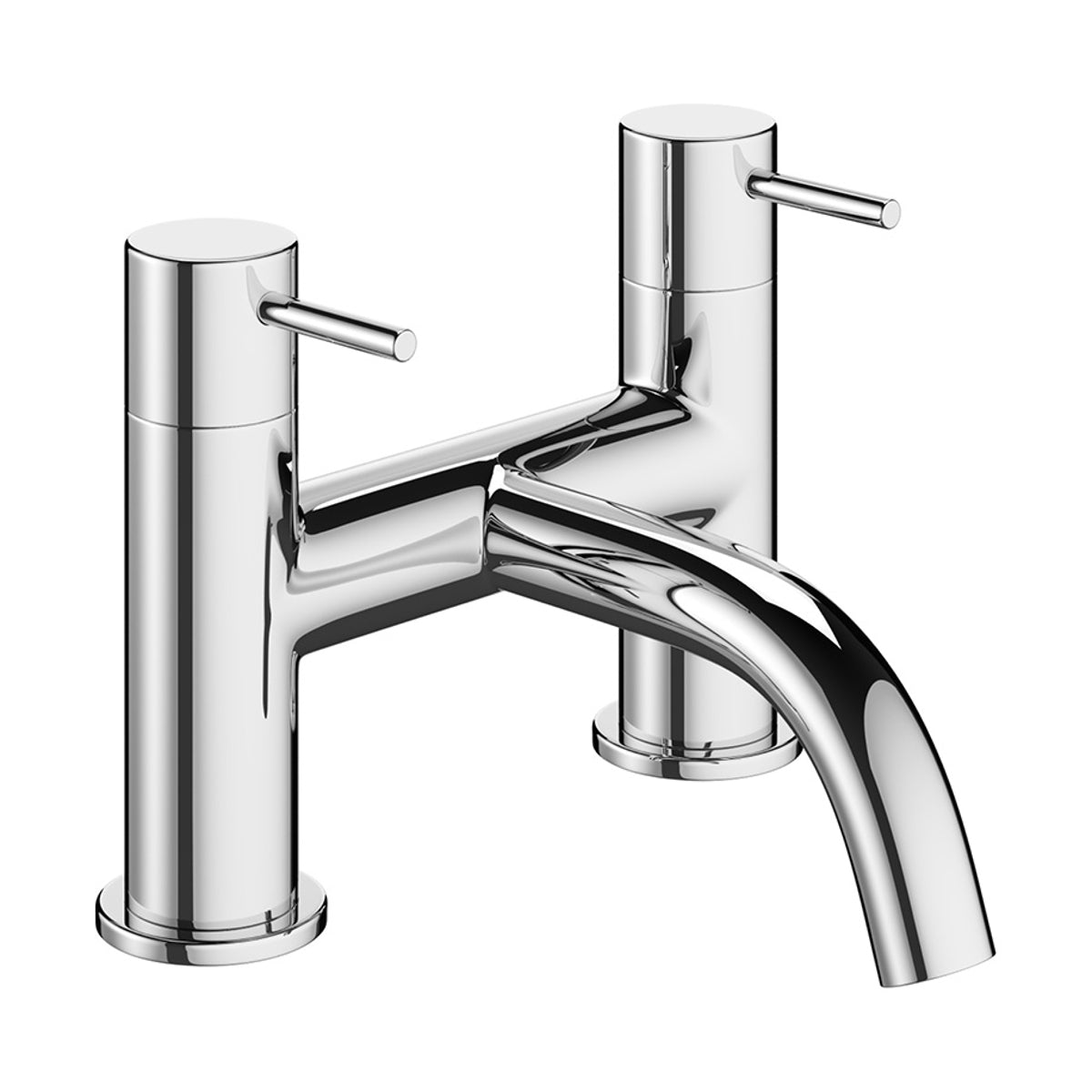 Crosswater MPairO Deck Mounted Bath Filler Chrome