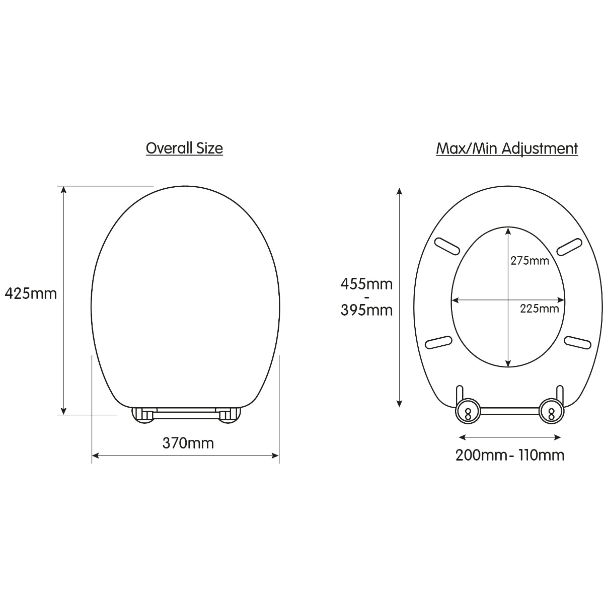 Croydex Victoria Flexi-fix Slimline Thermoset Toilet Seat White