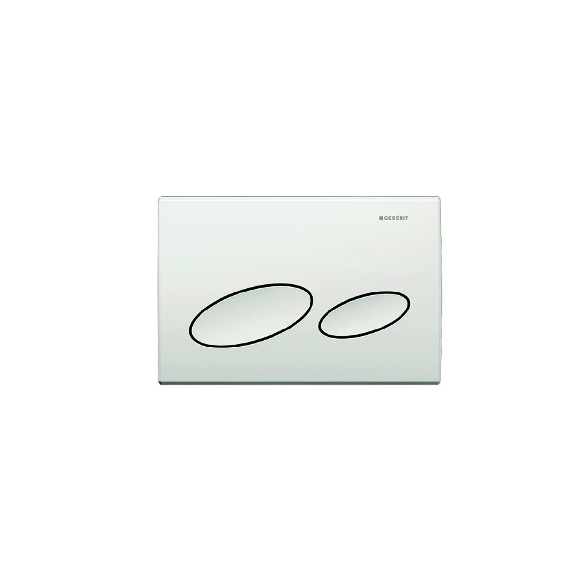 Geberit Kappa20 Dual Flush Plate - White 115.228.11.1