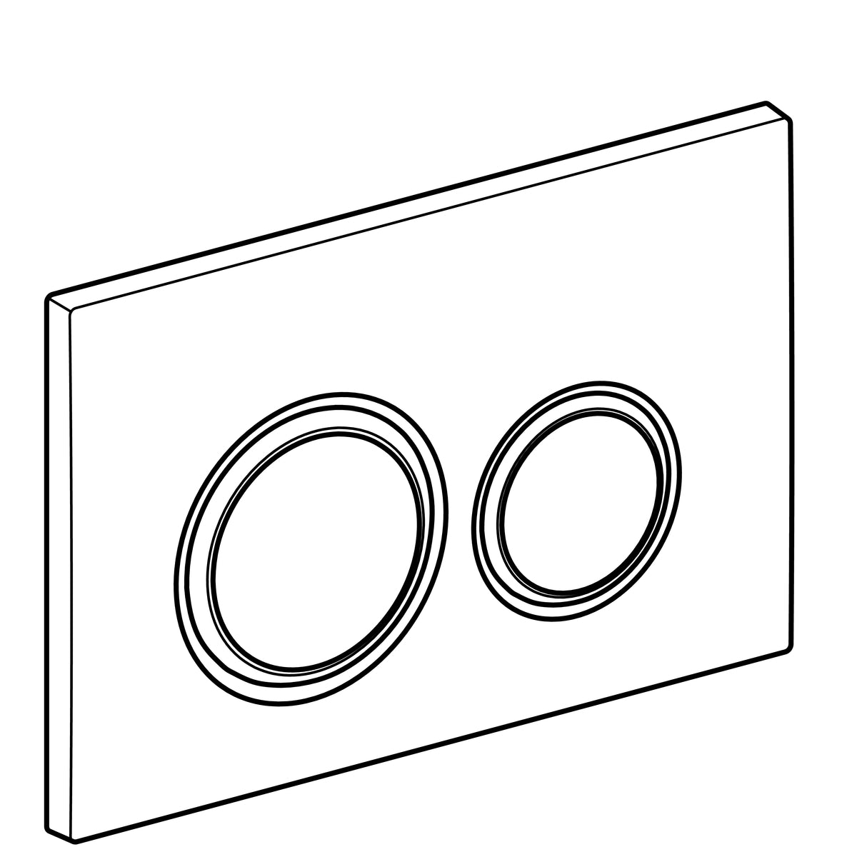 Geberit Sigma21 Dual Flush Plate - White / Chrome 115.884.SI.1