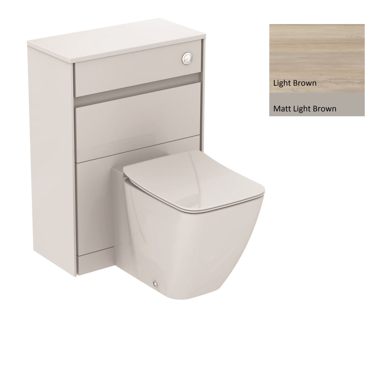 Ideal Standard Philosophy Water Closet Unit 600mm Wood Light Brown and Matt Light Brown