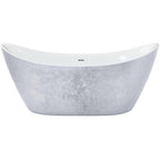 Heritage Hylton Freestanding Acrylic Bath Stainless Steel Effect