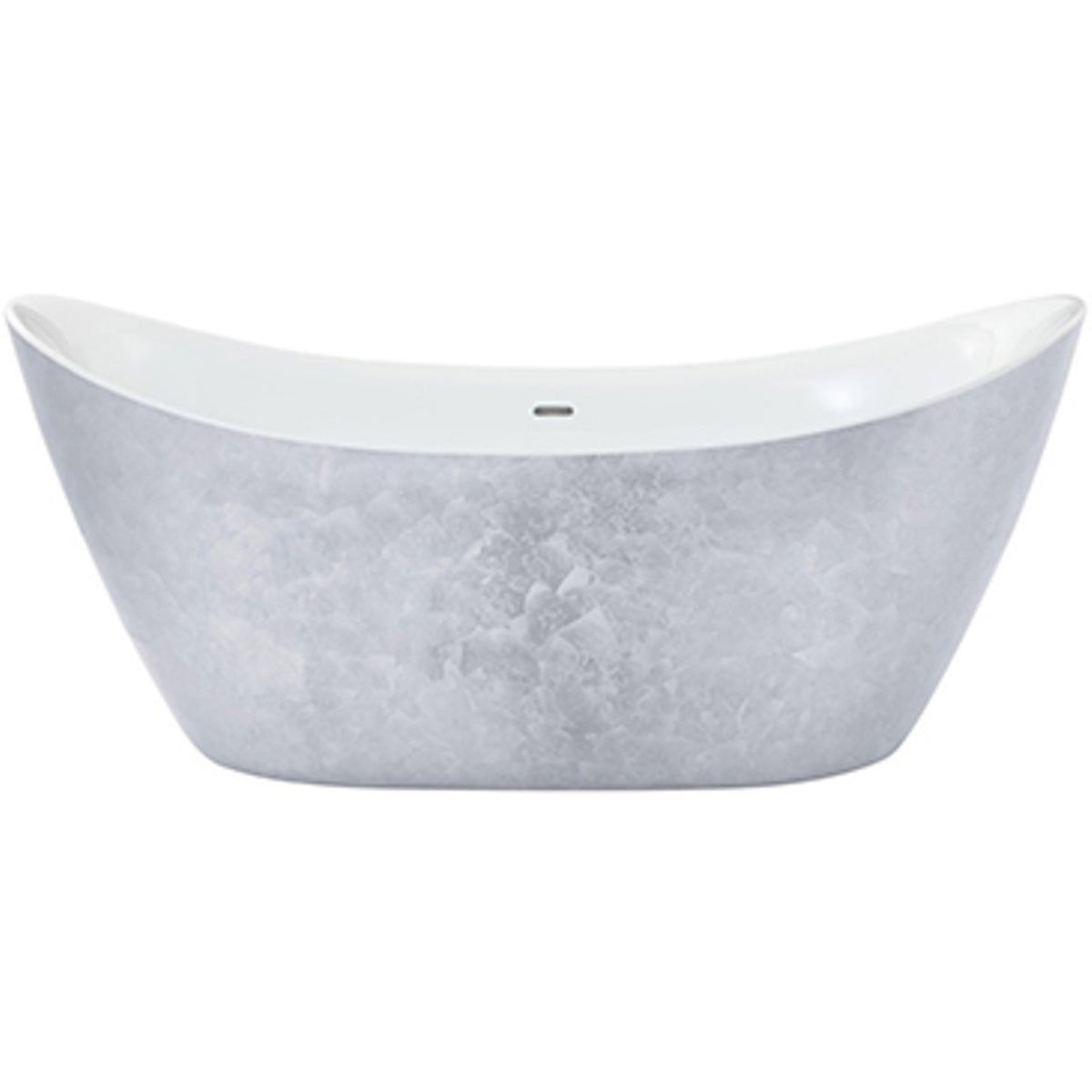 Heritage Hylton Freestanding Acrylic Bath Stainless Steel Effect