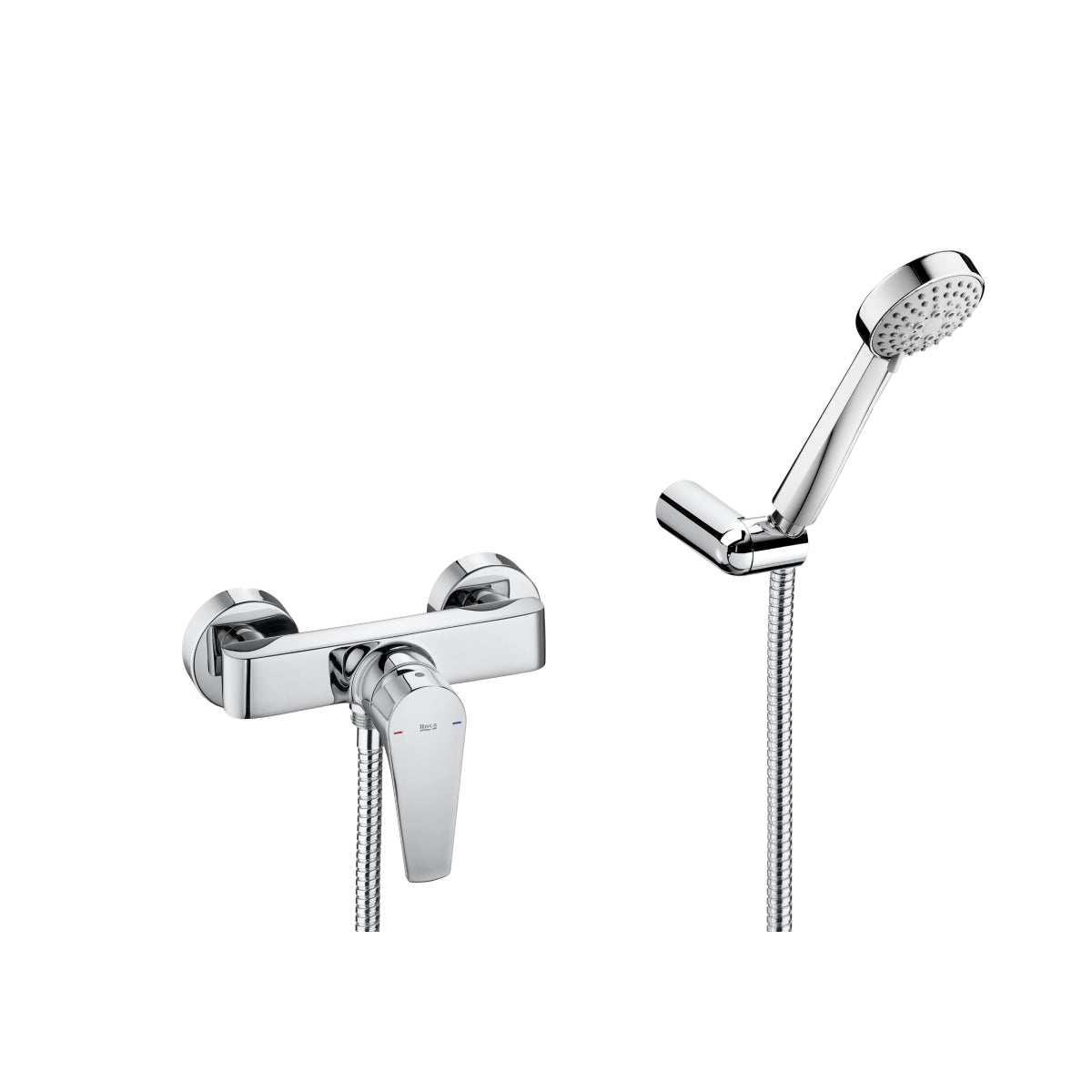 Roca Atlas Wall-mounted Shower Mixer with Kit