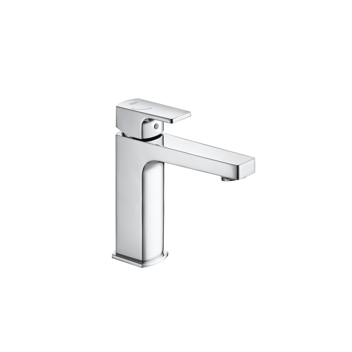 Roca L90 Compact Smooth Body Basin Mixer Mezzo With Click Clack Pop-Up Waste Chrome