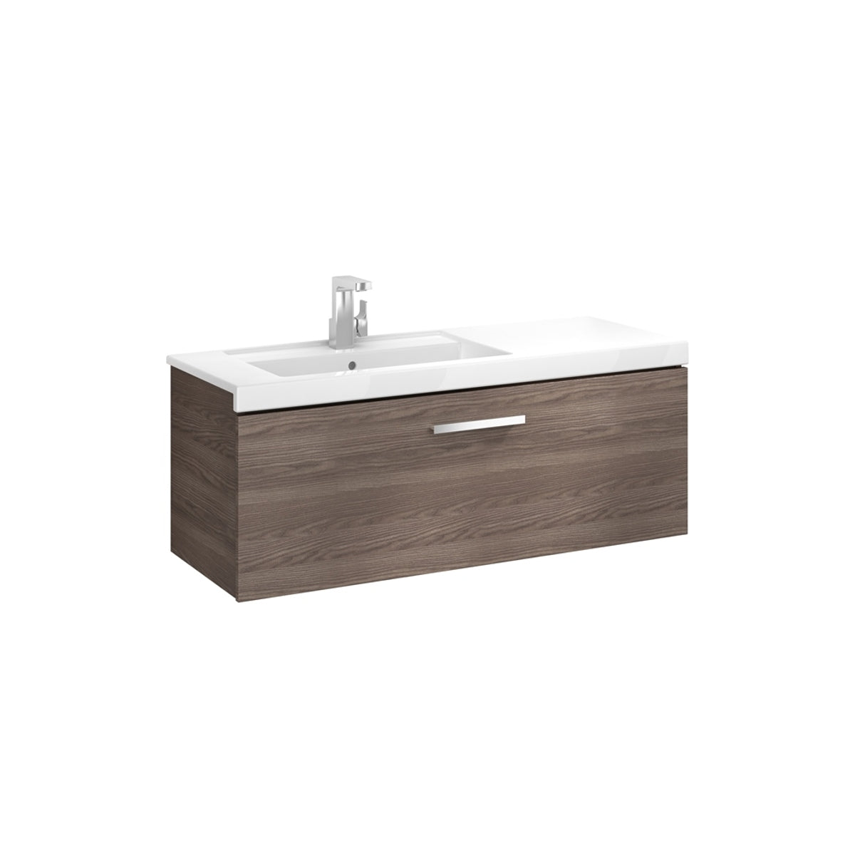 Roca Prisma Base Unit 1090 x 450mm - 1 Soft-close Drawer - Textured Ash