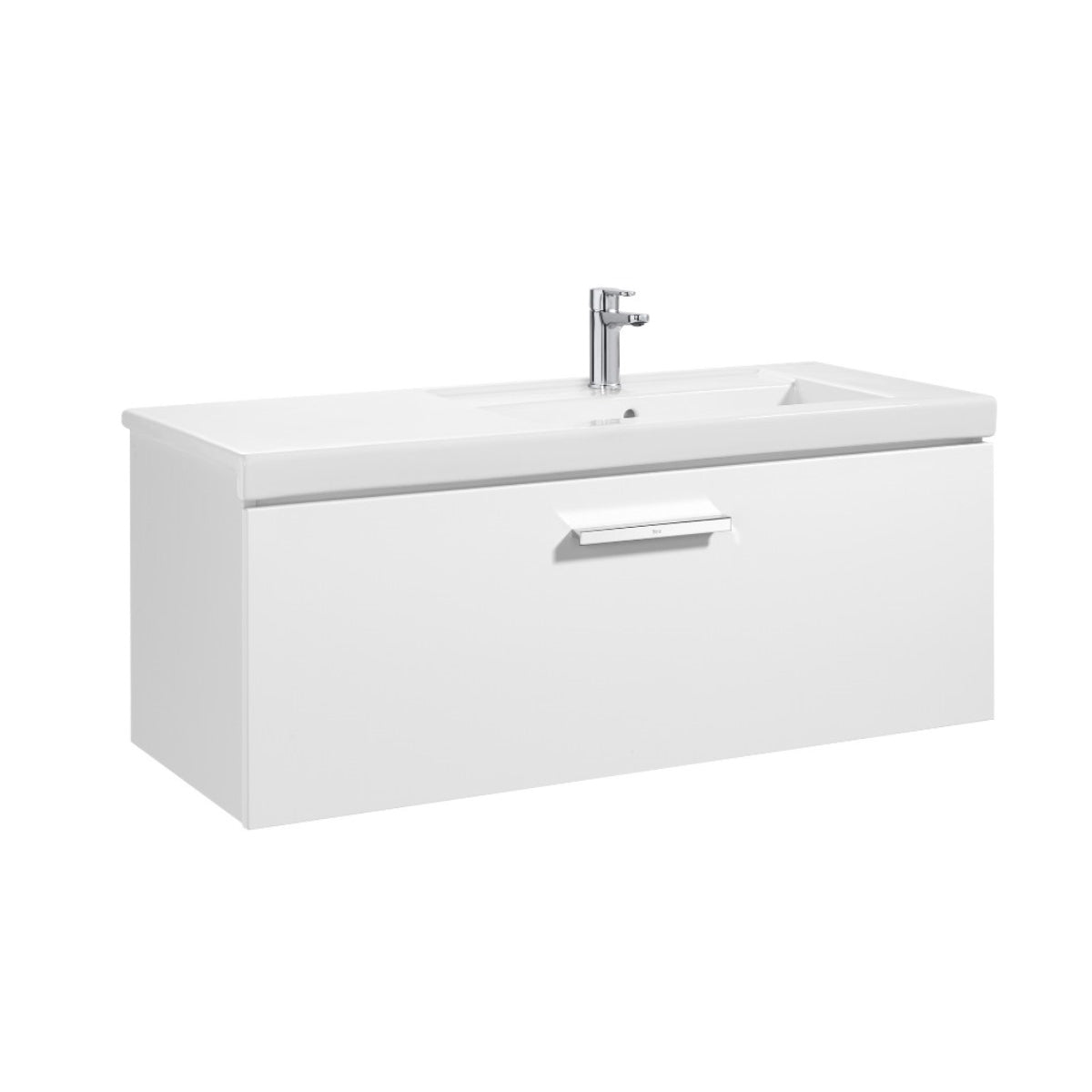 Roca Prisma Base Unit 1090 x 450mm - 1 Soft-close Drawer - Gloss White