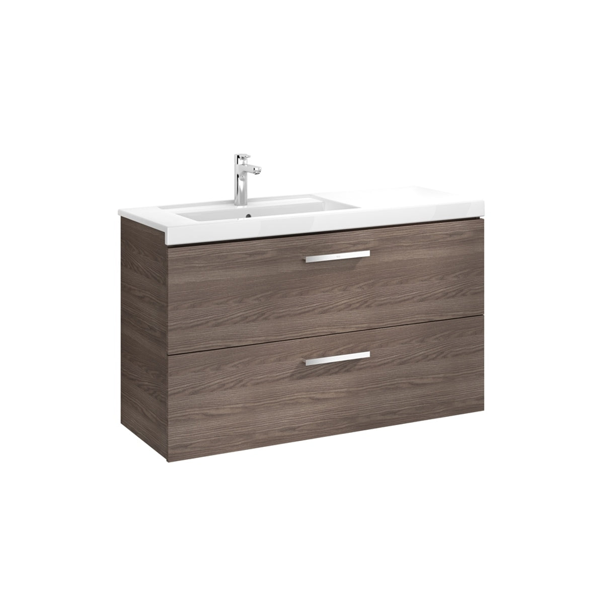 Roca Prisma Base Unit 790 x 450mm - 2 Soft-close Drawers - Textured Ash