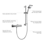 Mira Honesty EV Thermostatic Bar Mixer Shower with Adjustable Head. 1.1901.001