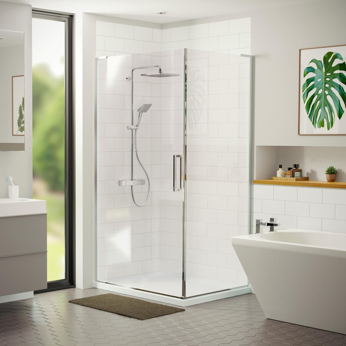 Mira Honesty ERD Dual Thermostatic Bar Mixer Shower with Adjustable and Fixed Head. 1.1901.002