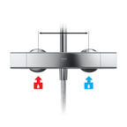 Mira Honesty ERD Dual Thermostatic Bar Mixer Shower with Adjustable and Fixed Head. 1.1901.002
