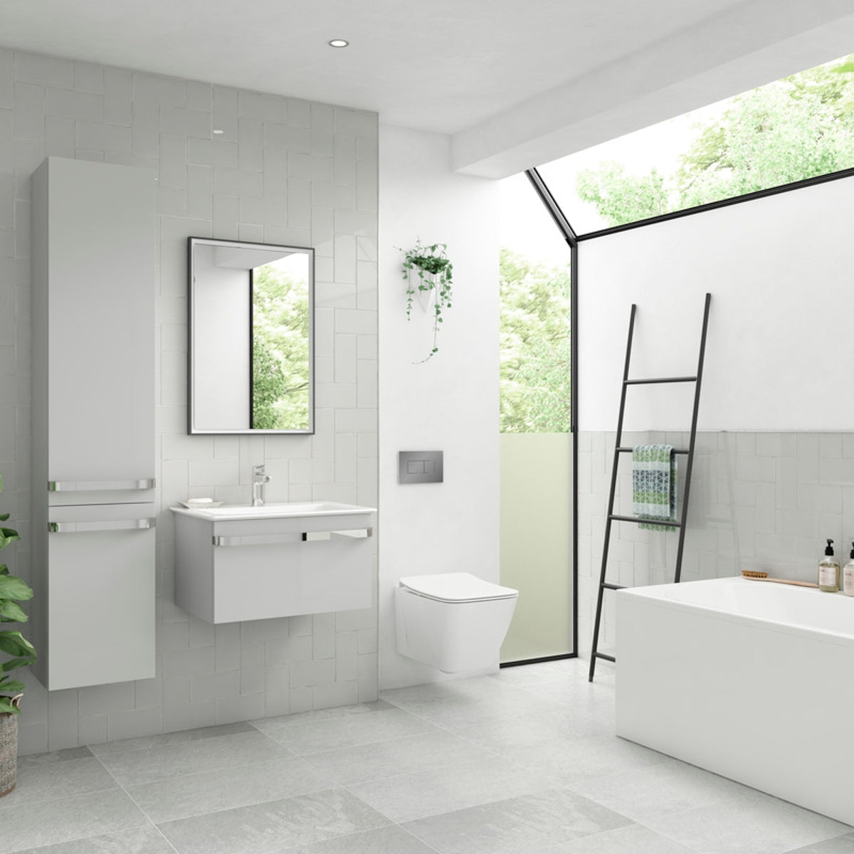Johnson Tiles Savoy Glazed Ceramic Gloss Wall Tile Dew 300mm x 100mm
