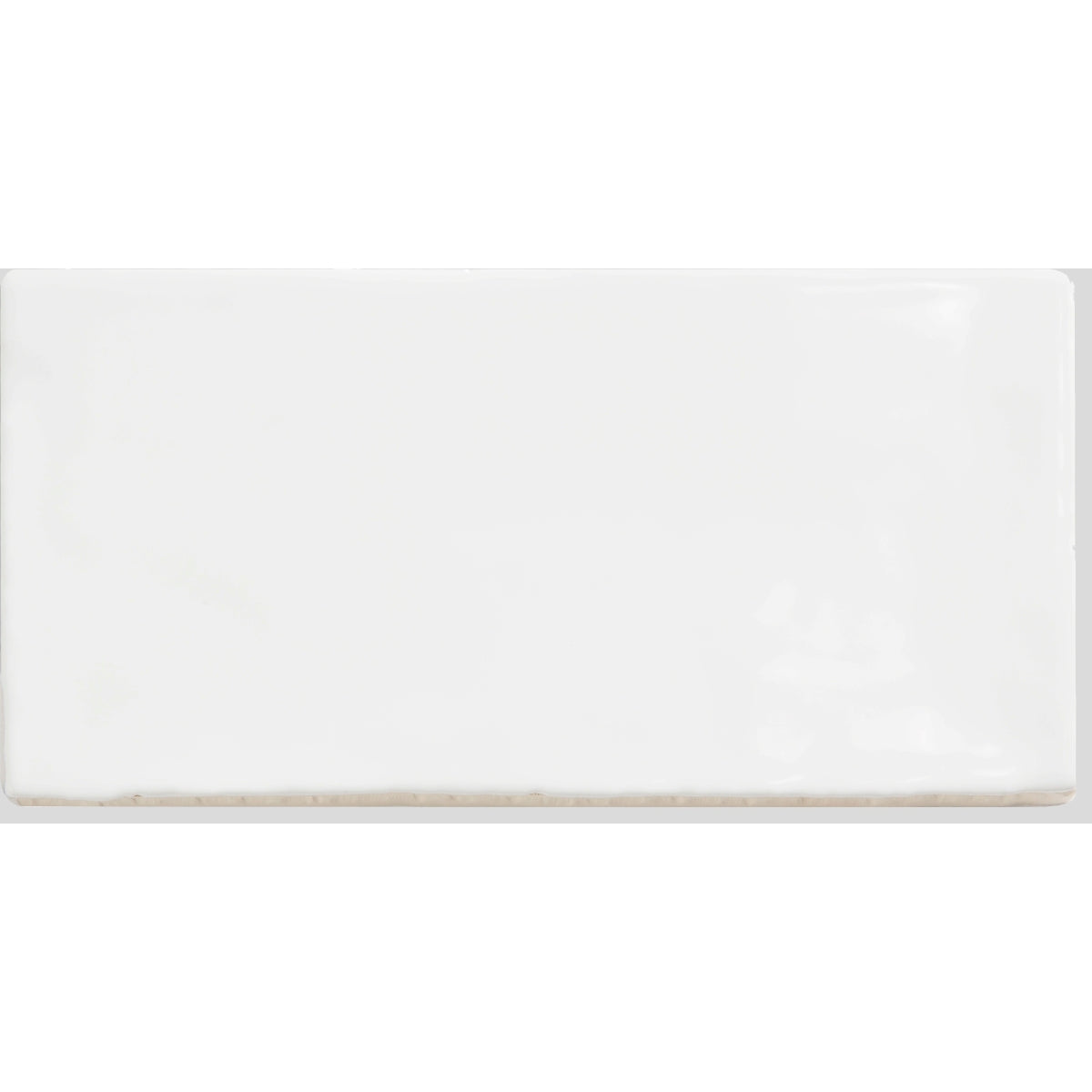 Verona Cottage White Gloss Ceramic Tile 75 x 150mm Pack of 38