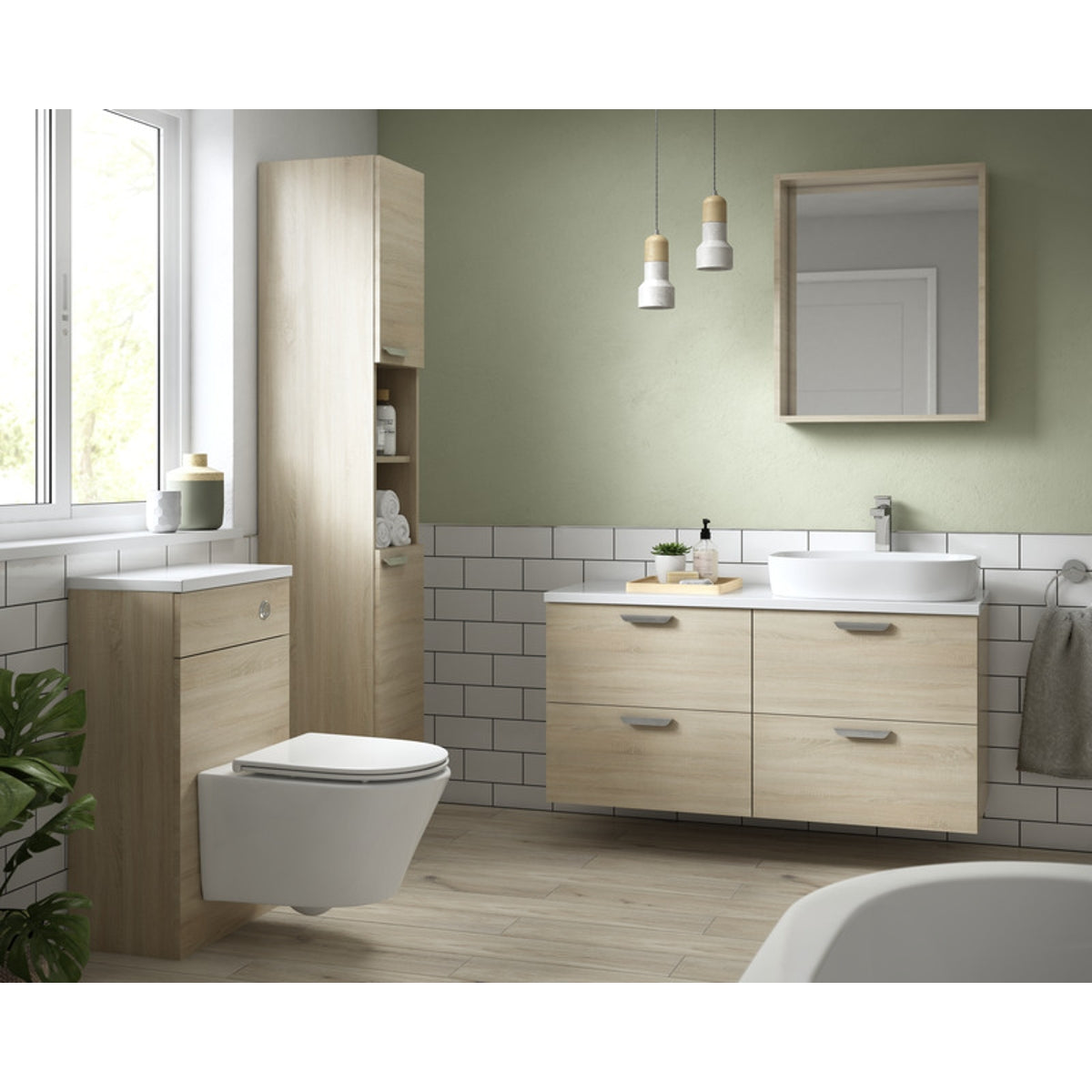 Verona City White Gloss Ceramic Tile 100 x 200mm Pack of 50