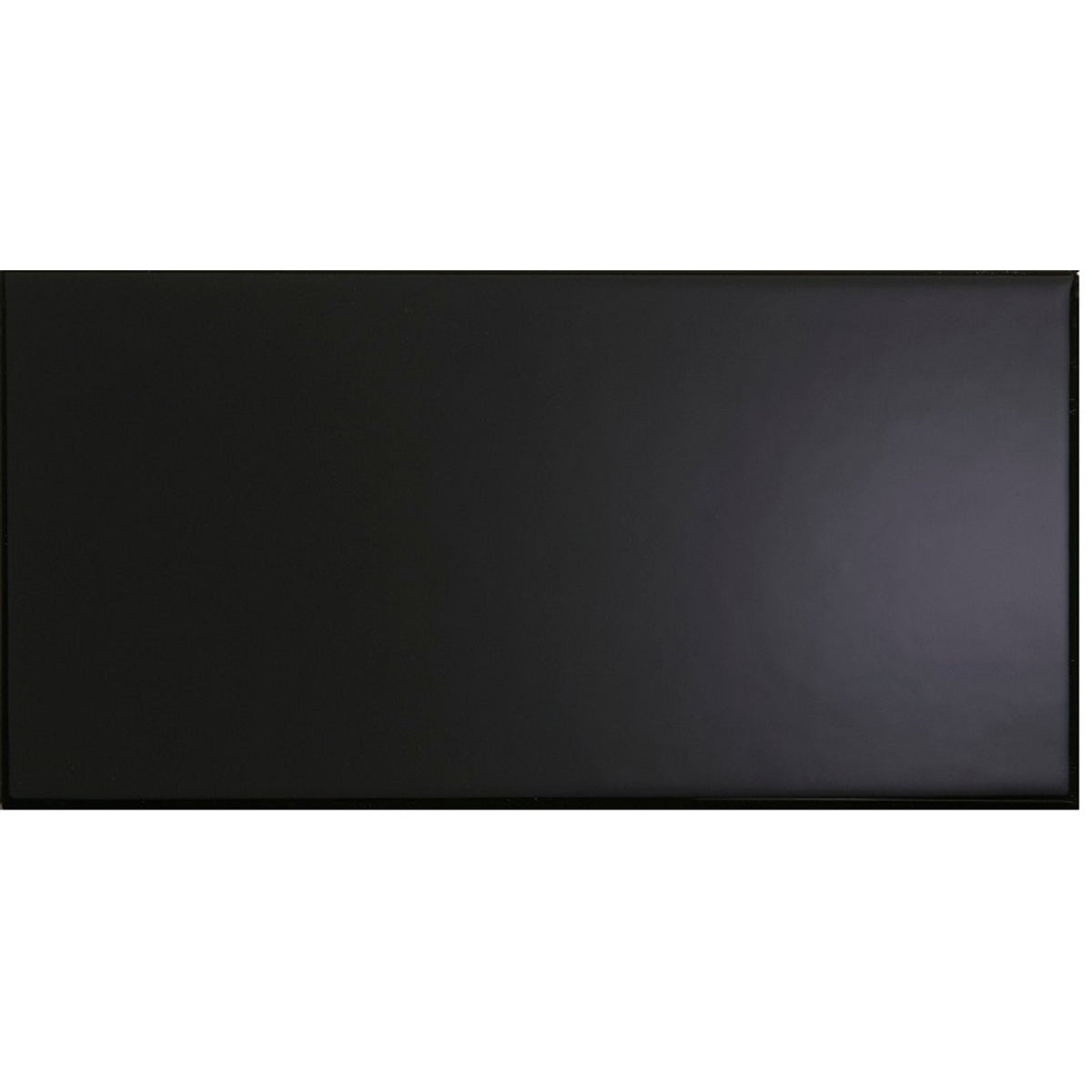 Verona City Black Gloss Ceramic Tile 100 x 200mm Pack of 50