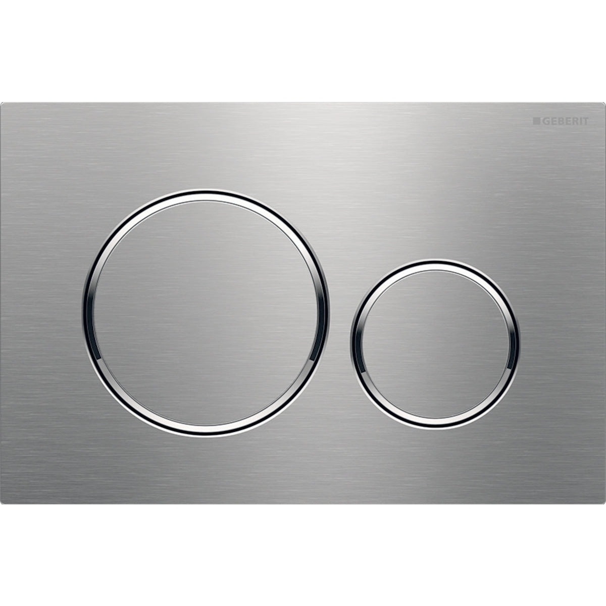 Geberit Sigma20 Dual Flush Plate - Brushed/Polished Stainless Steel 115.882.SN.1