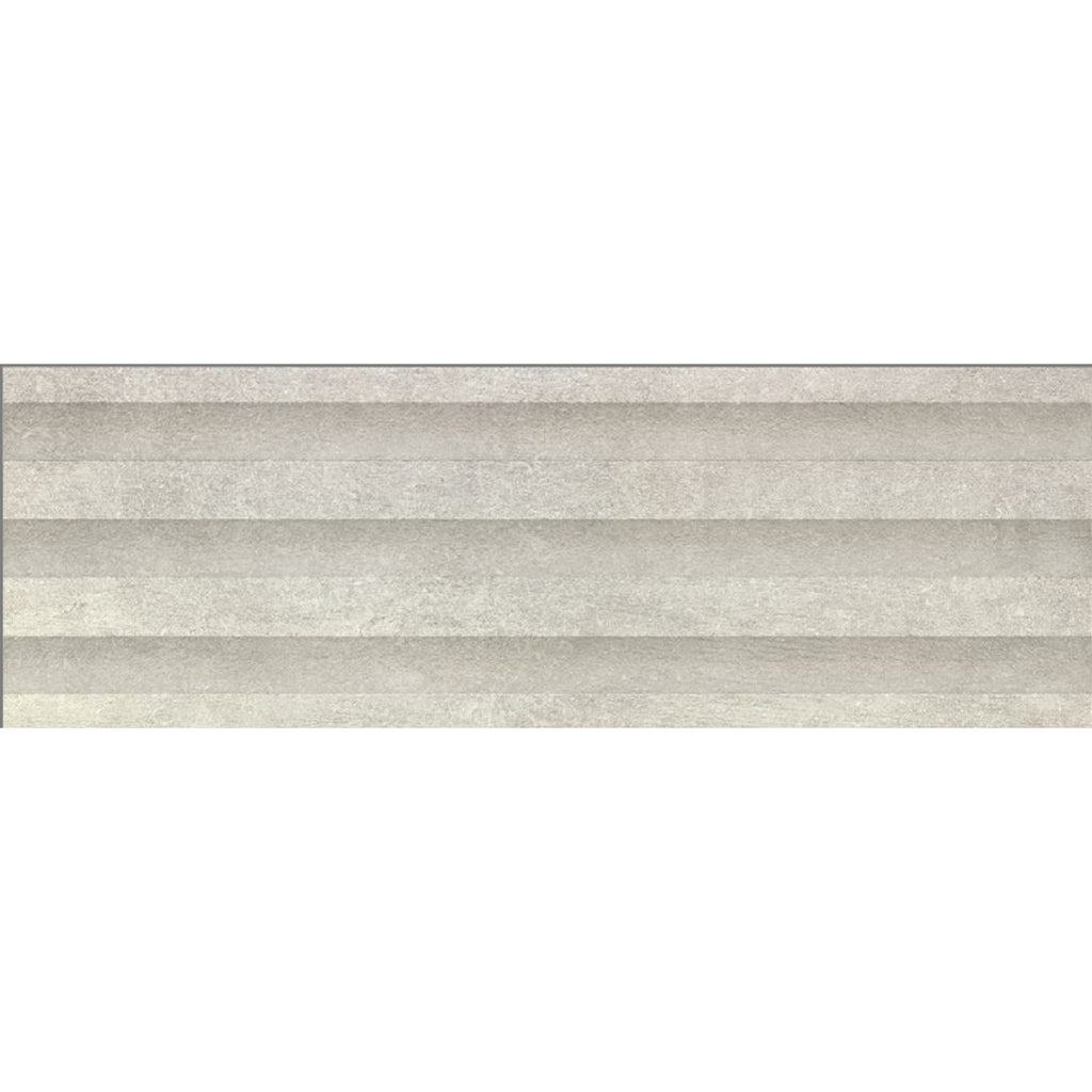 Verona Leeds Grey Structured Ceramic Tile 300 x 900mm Pack of 4