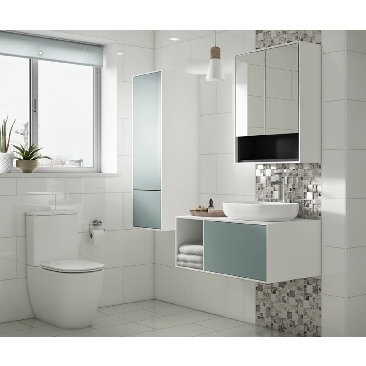 Verona Space White Polished Porcelain Tile 300 x 600mm Pack of 6