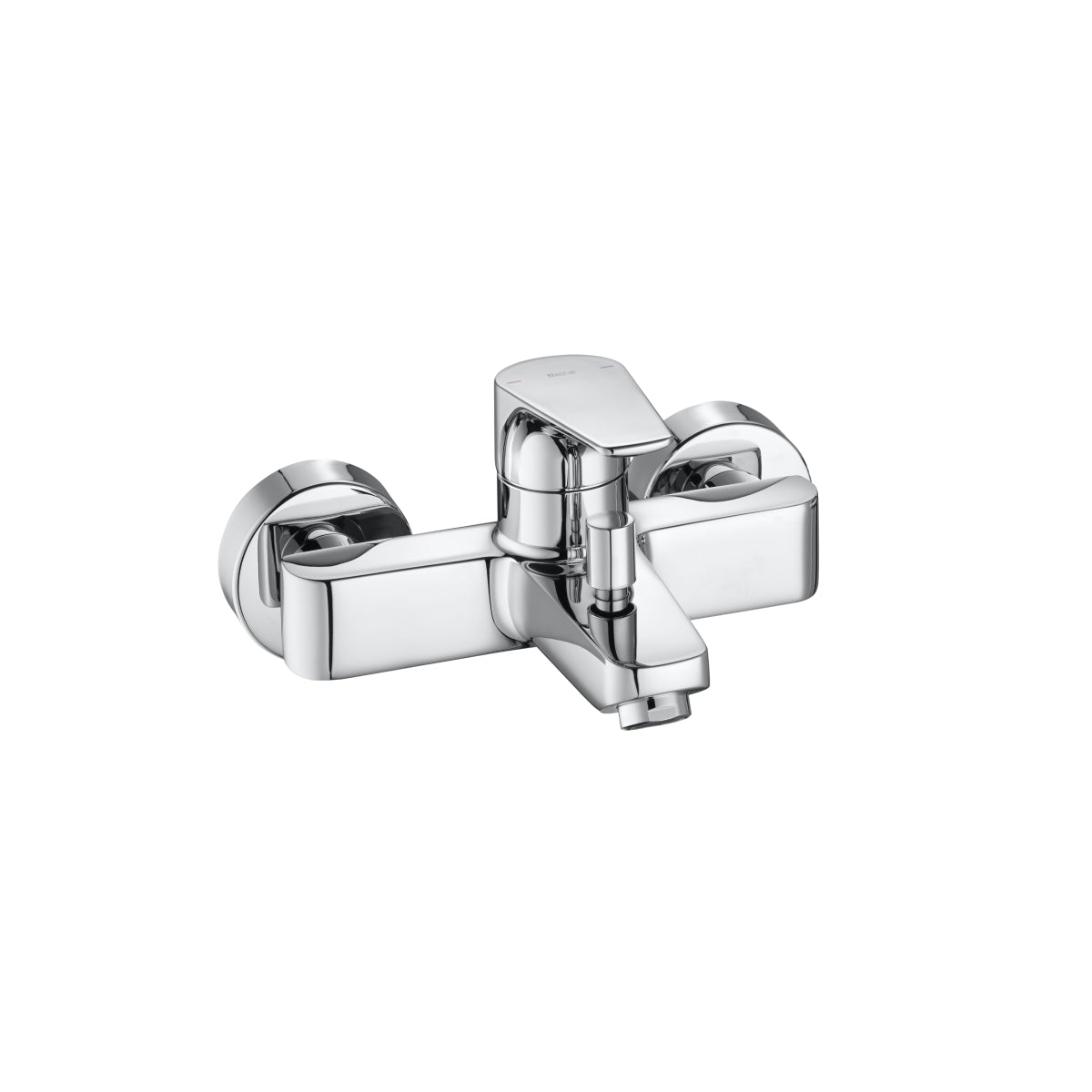 Roca Atlas Wall-mounted Bath-shower Mixer with Handset, Hose and Bracket
