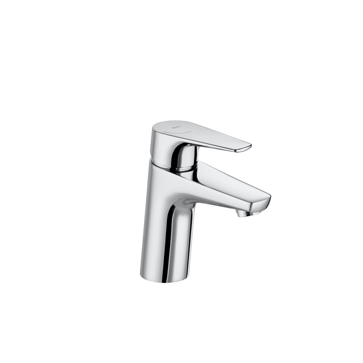 Roca Atlas Cold Start Basin Mixer Tap Smooth Body 1/2 Inch Tails Chrome