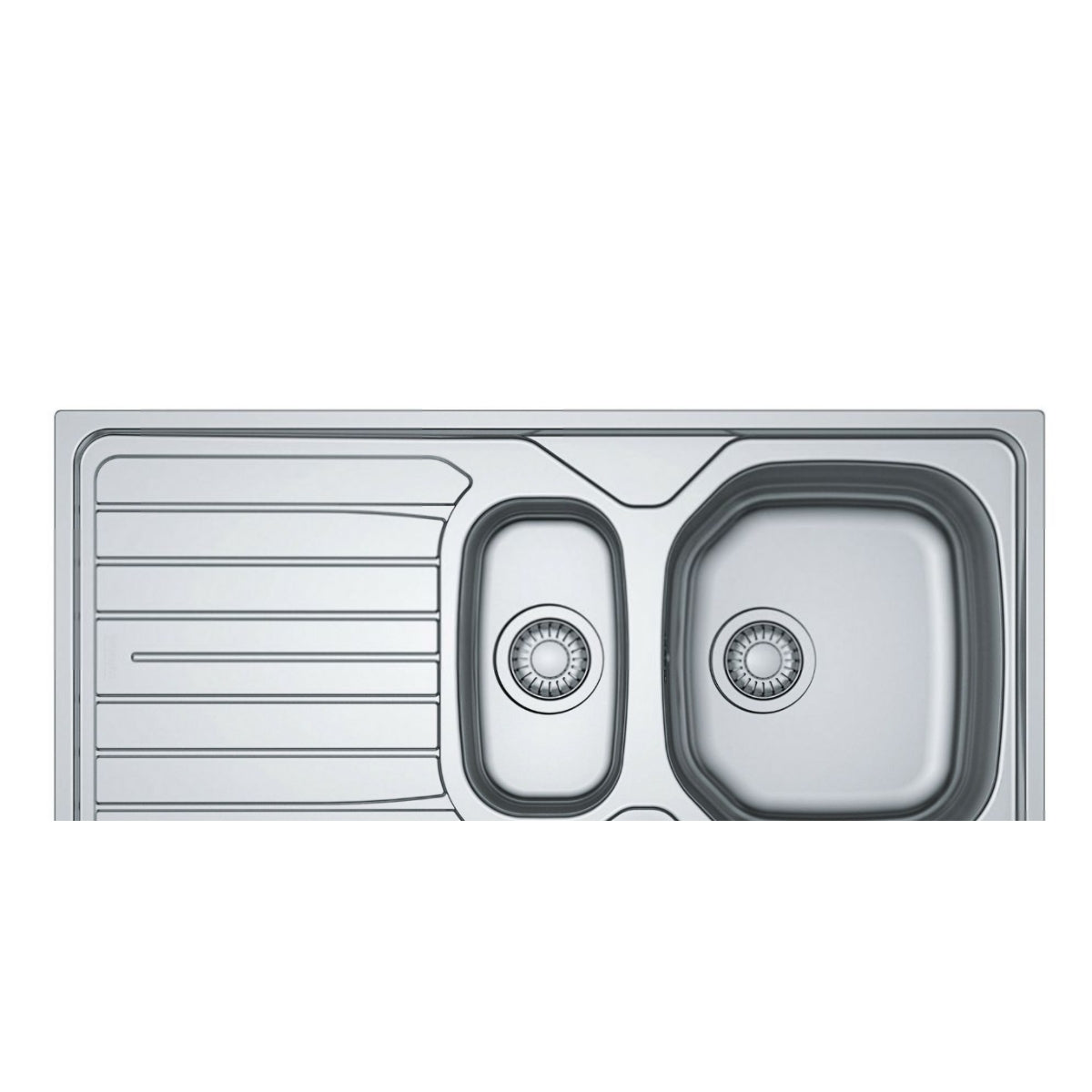 Franke Reno Stainless Steel Kitchen Sink 1.5 Bowl, Reversible 101.0579.561