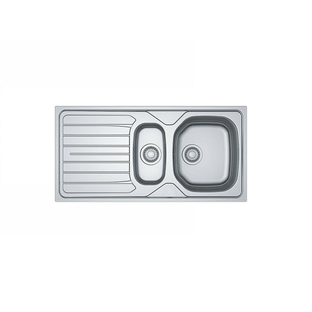 Franke Reno Stainless Steel Kitchen Sink 1.5 Bowl, Reversible 101.0579.561