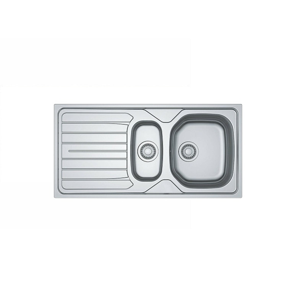 Franke Reno Stainless Steel Kitchen Sink 1.5 Bowl, Reversible 101.0579.561