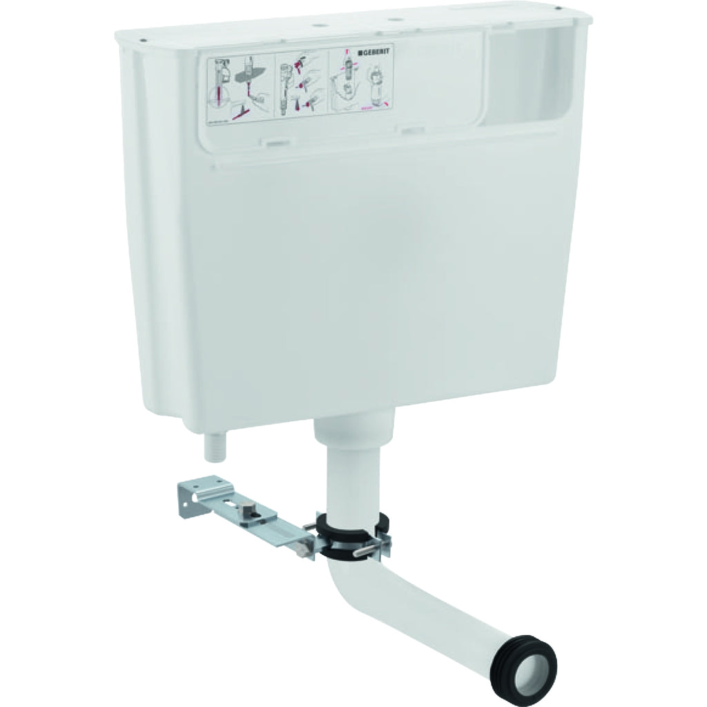 Geberit Low-height Furniture Cistern 6 Litres, Pneumatic Flush Actuation 109 721 00 2 109.721.00.2