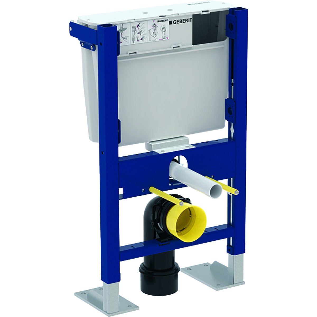 Geberit Duofix Element for Wall-Hung WC, 79cmH with Low-Height Furniture Cistern 111 207 00 2 111.207.00.2