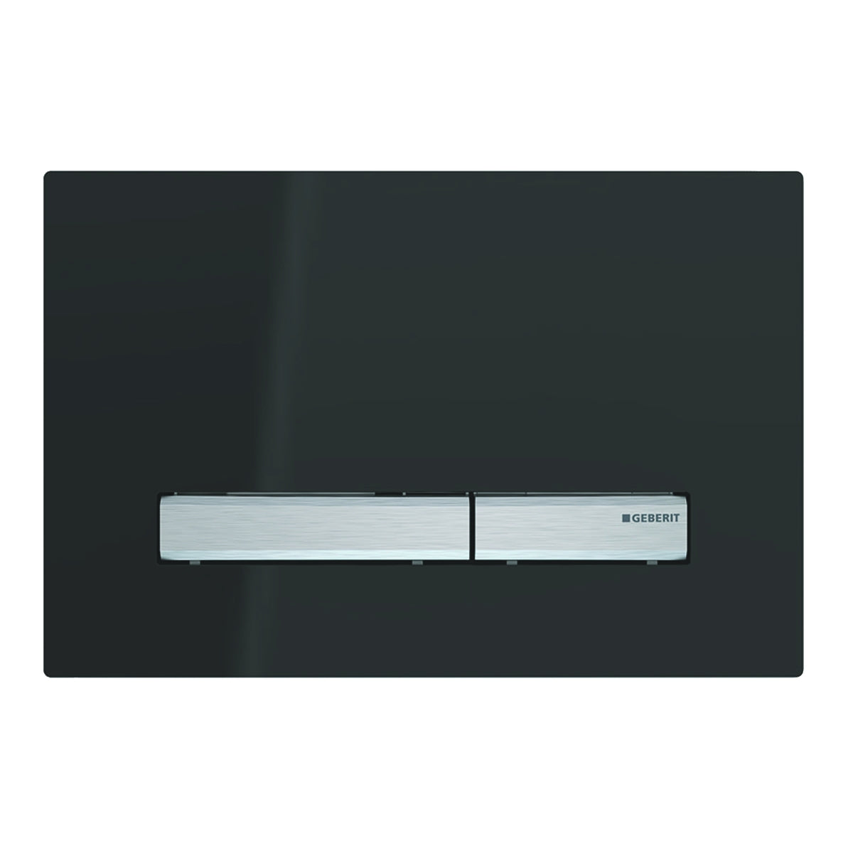 Geberit Sigma50 Dual Flush Plate - Chrome / Black 115.788.DW.2
