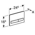 Geberit Sigma50 Dual Flush Plate - Chrome / Customised 115.788.00.2