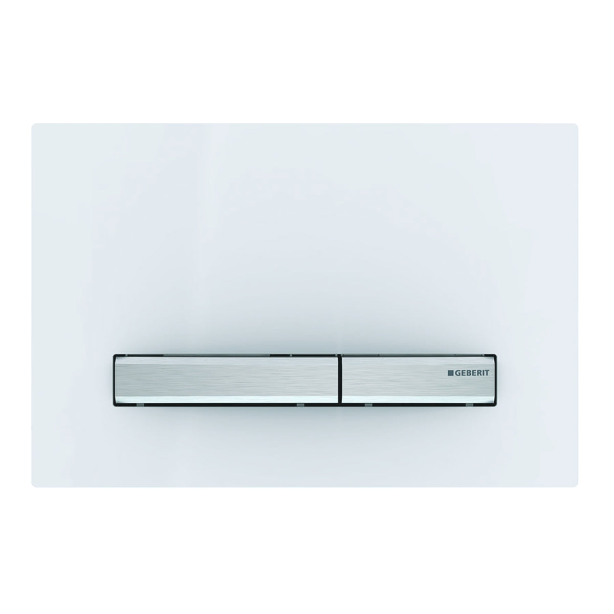 Geberit Sigma50 Dual Flush Plate - Chrome / White 115.788.11.2
