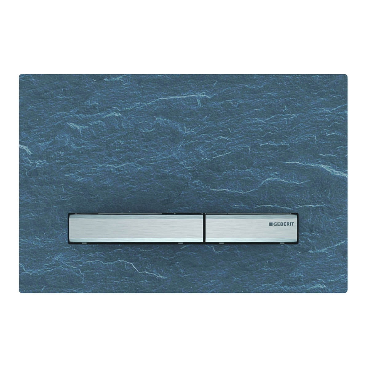 Geberit Sigma50 Dual Flush Plate - Chrome / Mustang Slate 115.788.JM.2