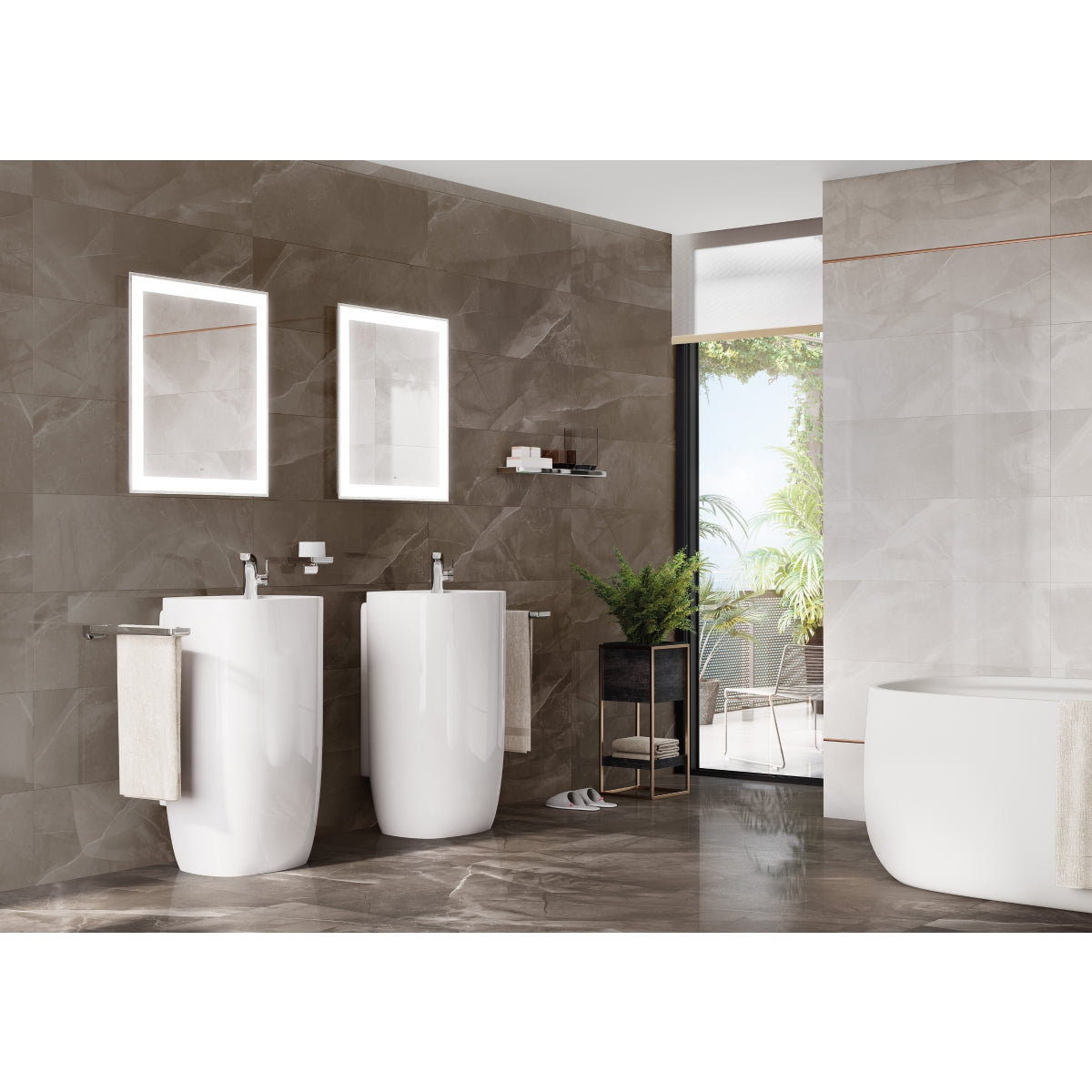 Roca Iridia 1200 x 700mm Mirror-led