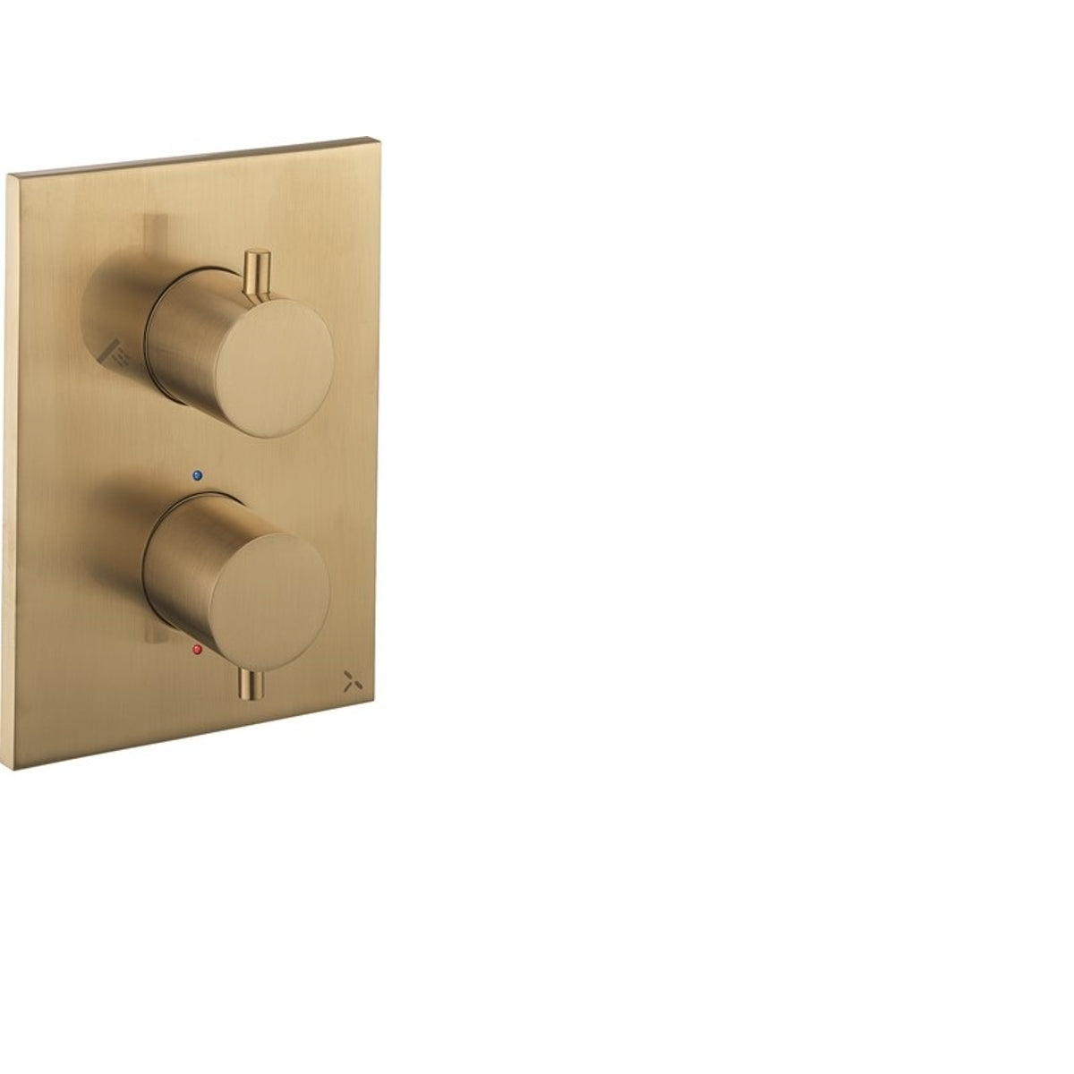 Crosswater MPRO Crossbox Dual Outlet Brushed Brass PROCB1500LBPF_V2