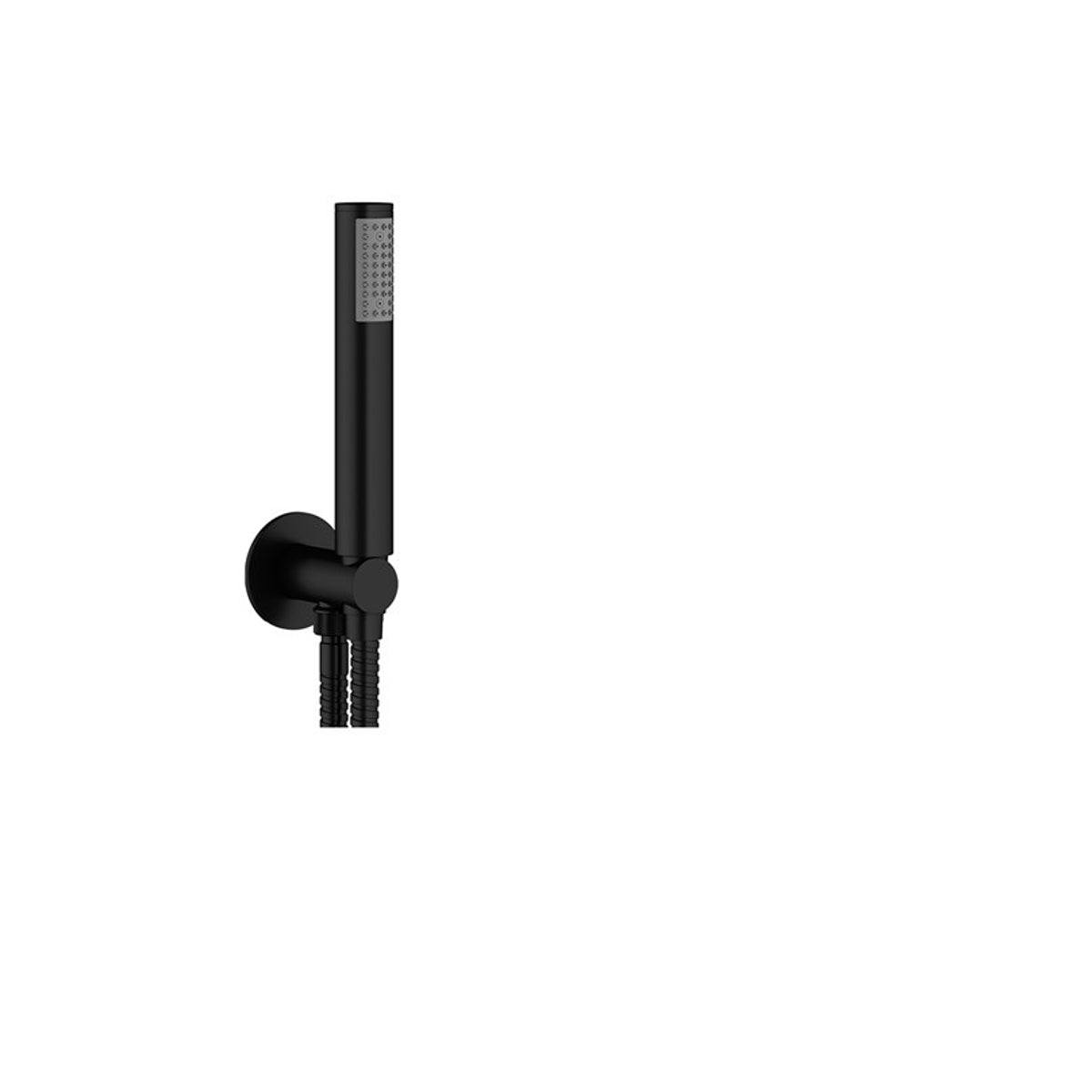 Crosswater MPRO Wall Outlet, Single Mode Handset & Hose Matt Black