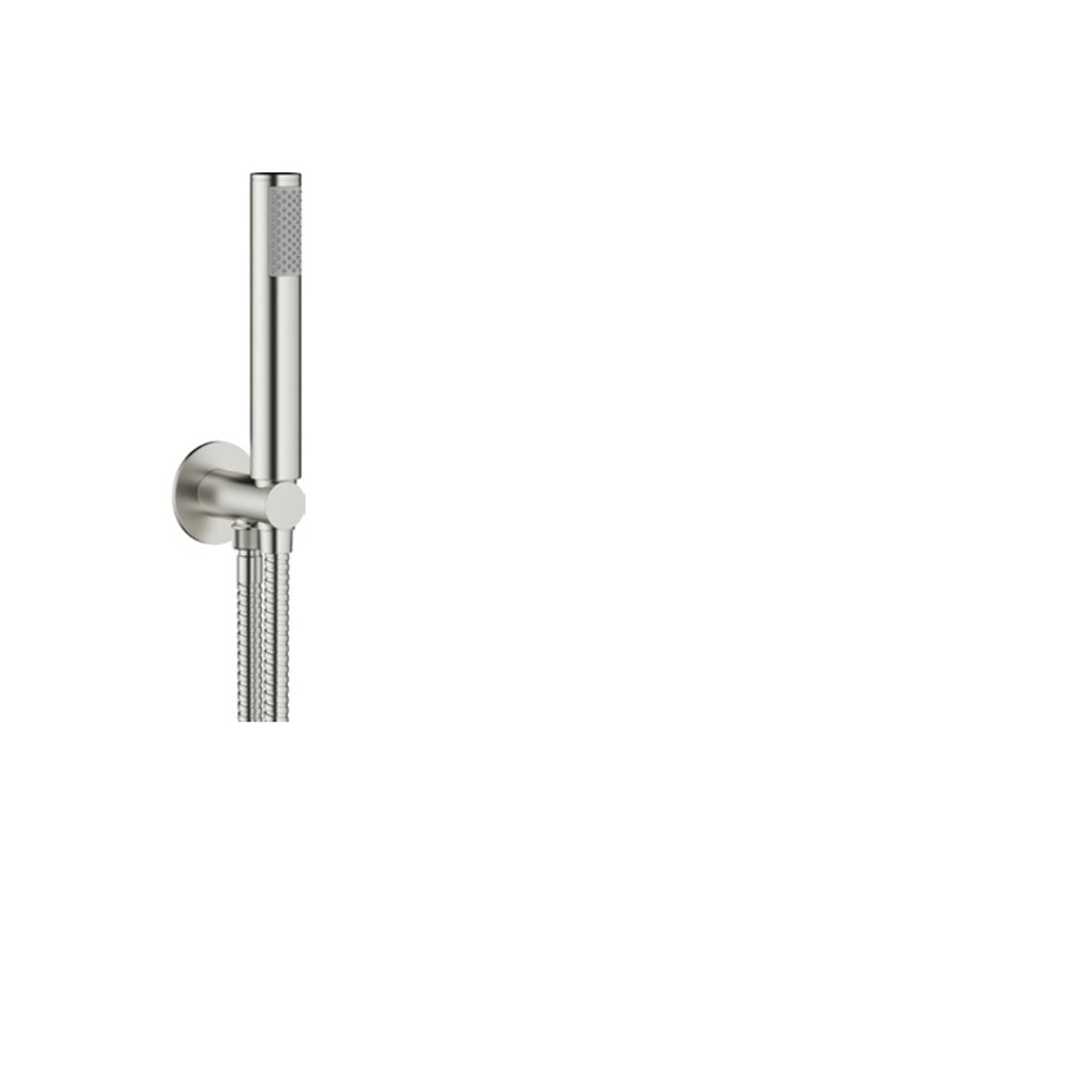 Crosswater MPRO Wall Outlet, Single Mode Handset & Hose Stainless Steel Effect