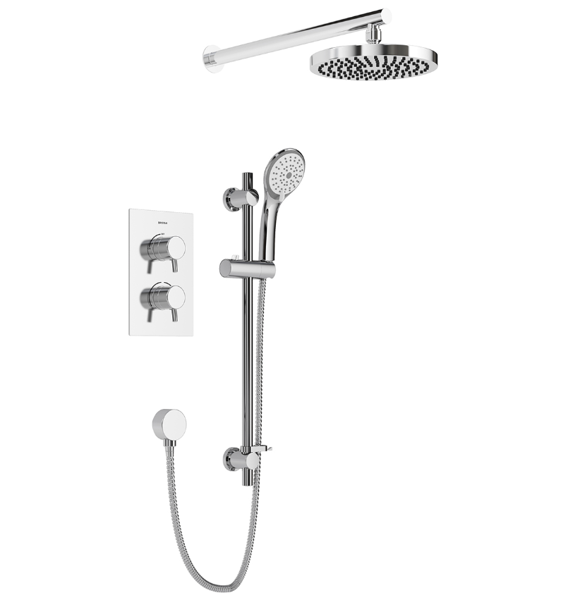 Bristan Prisim Concealed Dual Control Shower Pack Chrome PRISM SHWR PK2.