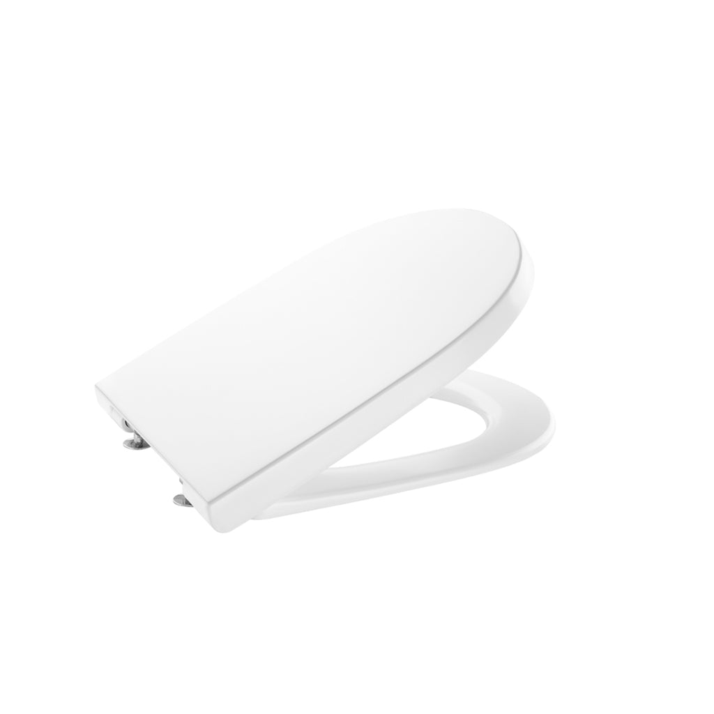 Roca the Gap Round Soft Close Compact Toilet Seat Met Hinges Quick Release Supralit
